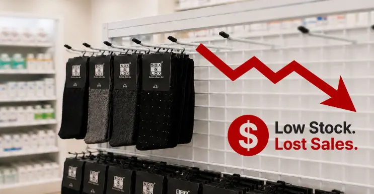 Low stock can lead to lost sales